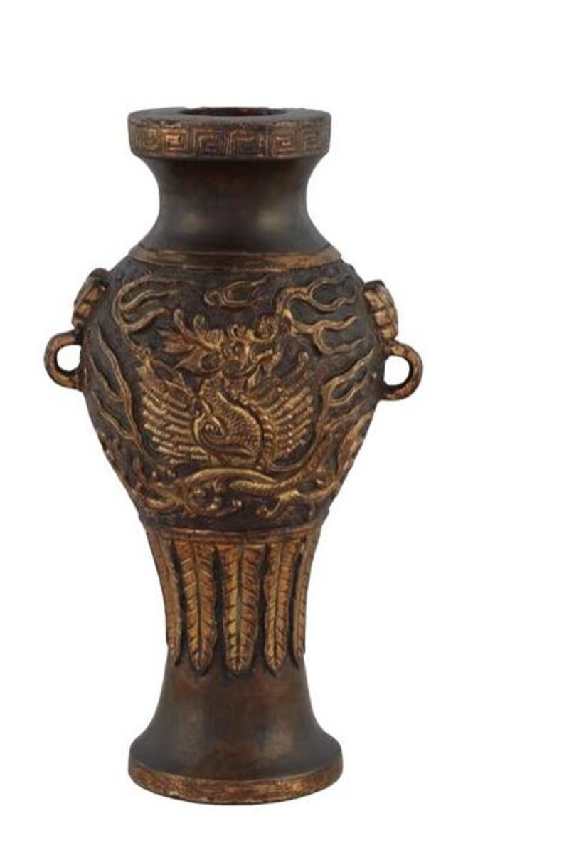 Porte-baguette d'encens, Chine, époque Ming, bronze partiellement doré