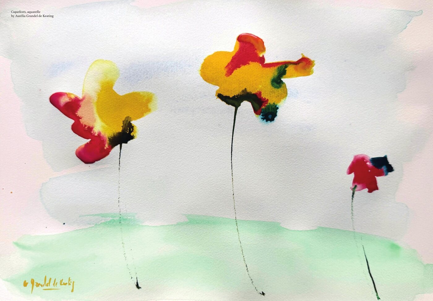 Œuvre d'Aurélia Grandel de Keating — RIVIERA ART N°2